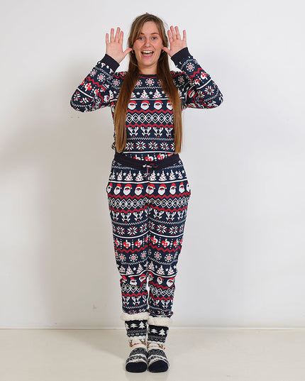 Marineblå Jule Pyjamas til Kvinder