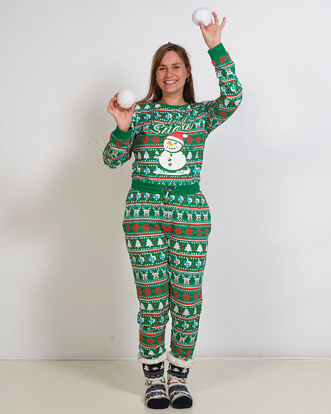 Let It Snow Christmas Pajamas for Men and Women