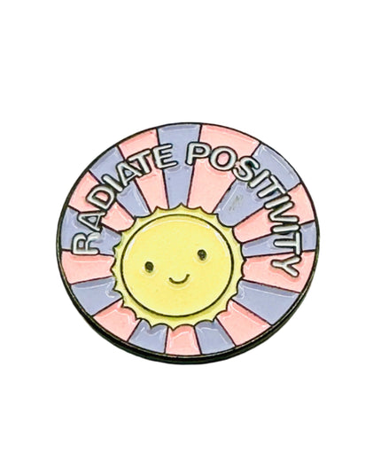 Radiate Positivity Pin - Uplifting Everyday Accessory