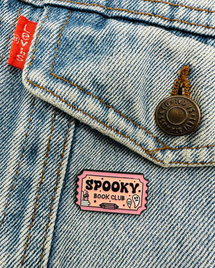 Spooky Book Club Pin - Ideal for Halloween Collectors