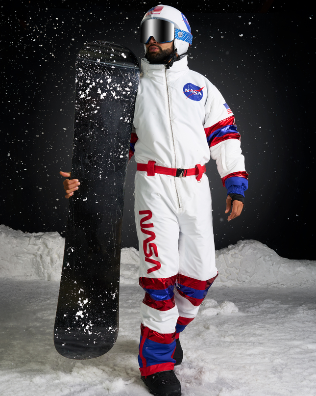 Mænds Space Racer Snow Suit og hjelmcover