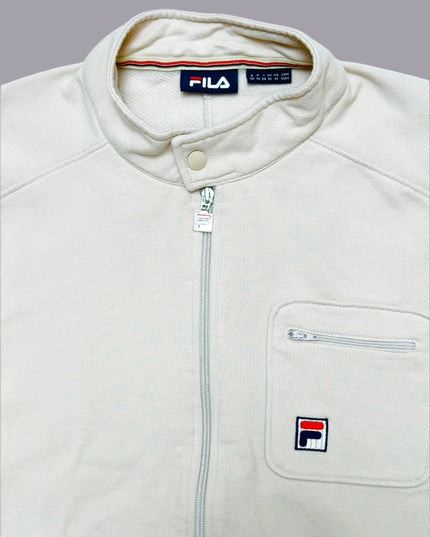 Vintage Fila Beige Sweater | Cozy Christmas Apparel