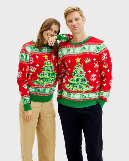 Christmas Tree Sweater for Men - Light-Up Ugly Christmas Sweater