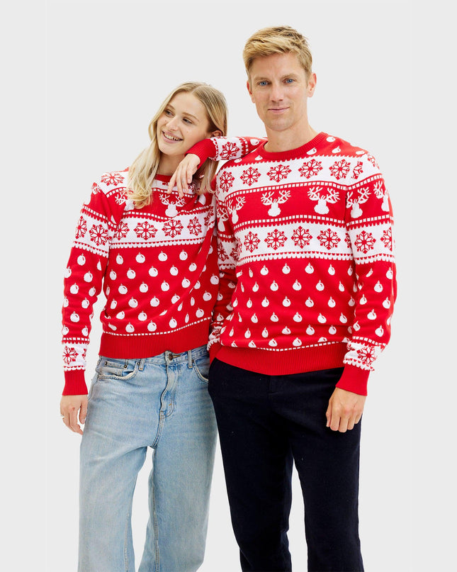 Classic Red Christmas Sweater - Women's