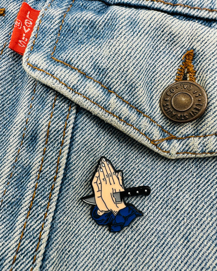 Hand-Piercing Pin - Edgy Fashion Statement