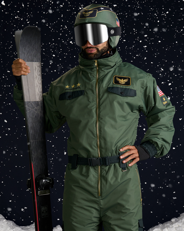 Mænds Fighter Pilot Skidragt og Hjelmcover