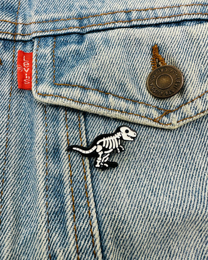 Dino Skeleton Pin for Family Christmas Fun