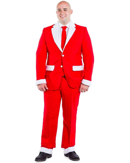 Mænds Fuzzy Julemand Blazer med Slips