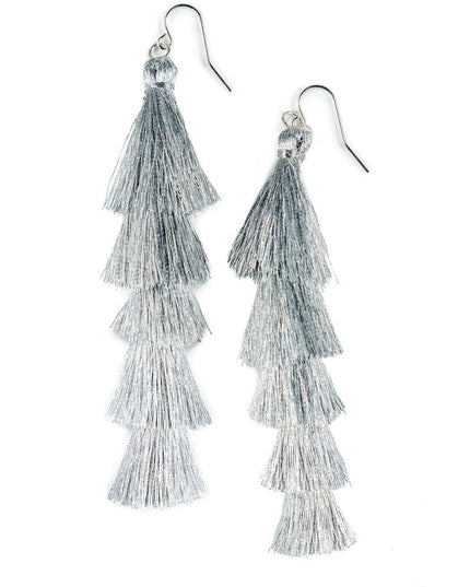 Silver Tassel Earrings