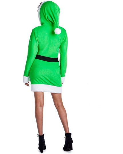 Kvinders Lille Hjulpet Fleece Cozy Kjole