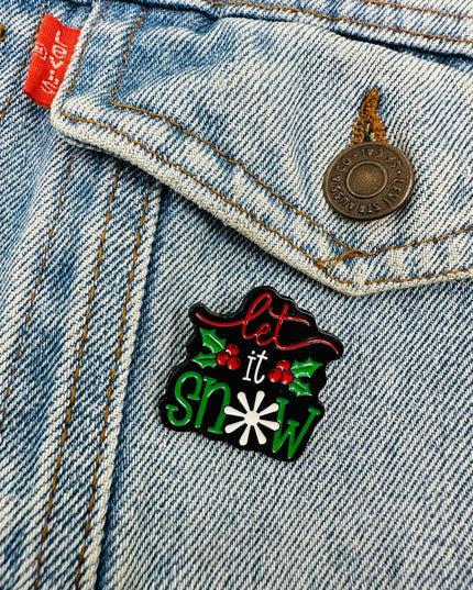 Brooch - Let it Snow | Holiday Accessories for Christmas