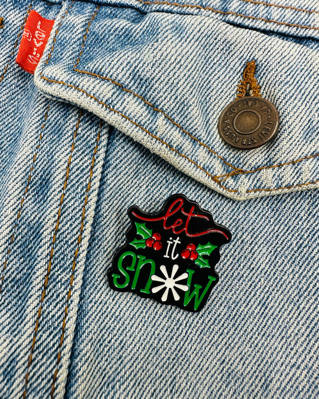 Brooch - Let it Snow | Holiday Accessories for Christmas