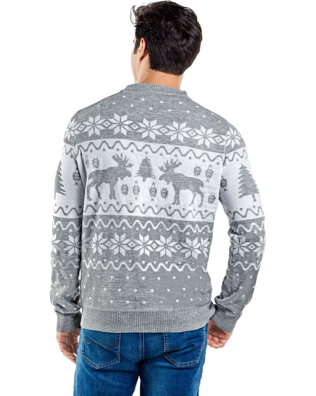 Men's Merry Moose Ugly Christmas Sweater