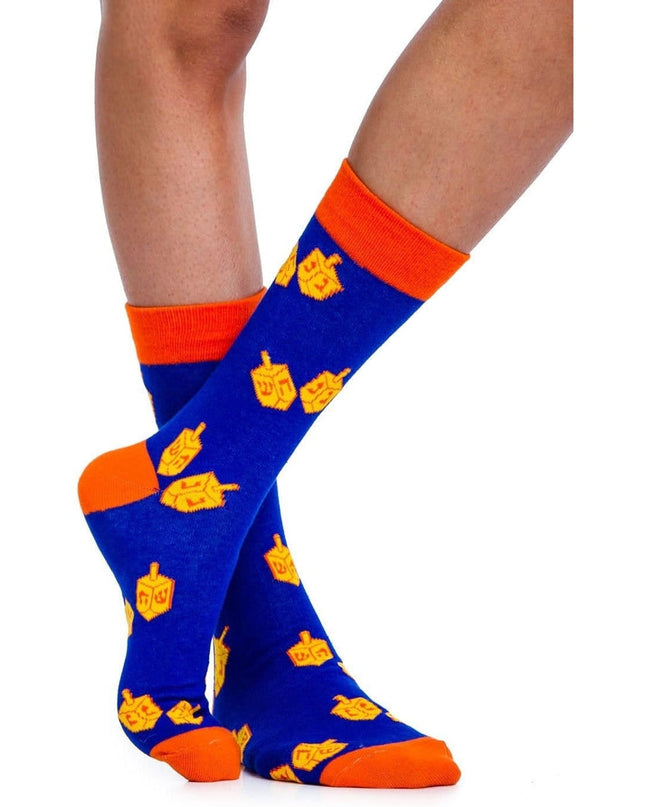 Women's Jewish Dreidel Socks (Passer til størrelser 6-11W)