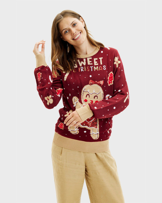 Cute Cookie Christmas Sweater for Women