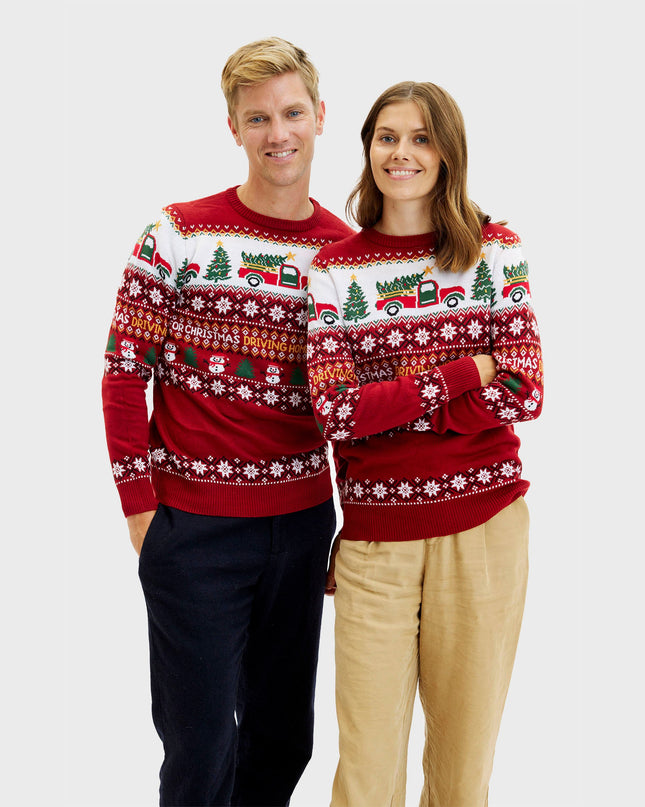 Driving Home for Christmas Sweater for Men - Trine Collection