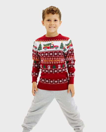 Driving Home for Christmas Sweater for Kids
