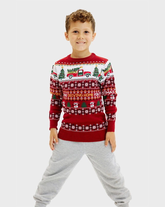 Driving Home for Christmas Sweater for Kids