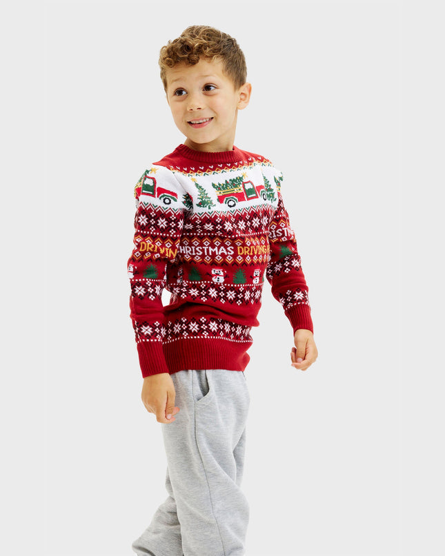 Driving Home for Christmas Sweater for Kids