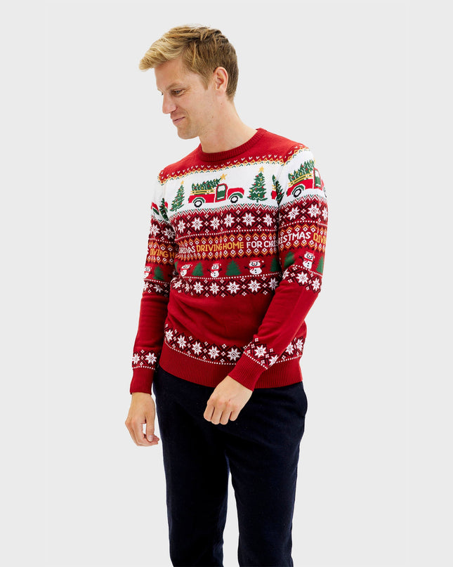 Driving Home for Christmas Sweater for Men