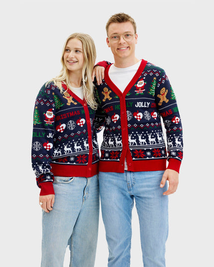 Cárdigan alegre para mujeres - Diseño reversible para las fiestas