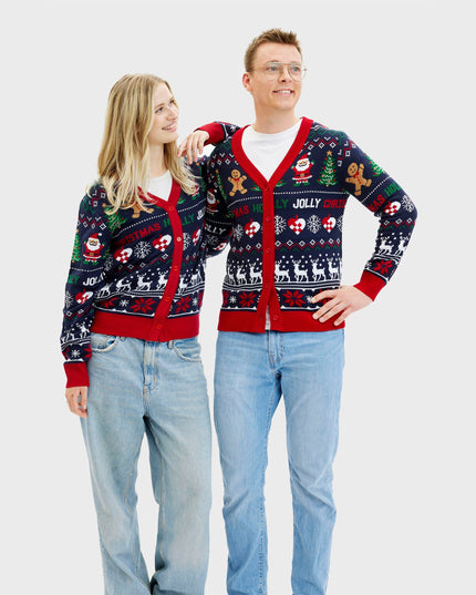 Cárdigan alegre para mujeres - Diseño reversible para las fiestas