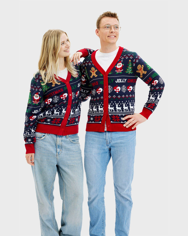 Jolly Cardigan for Women - Two-Sided Holiday Design