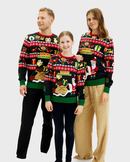 Santa's Workshop Christmas Sweater - Kids