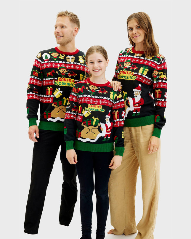Santa's Workshop Christmas Sweater - Kids