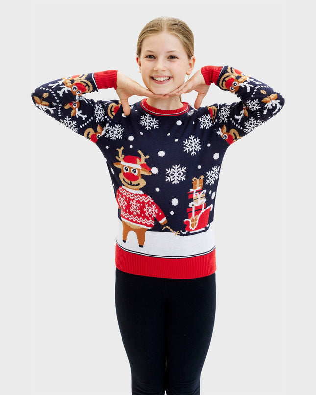 Kids' Christmas Sweater - Bringing Christmas Gifts