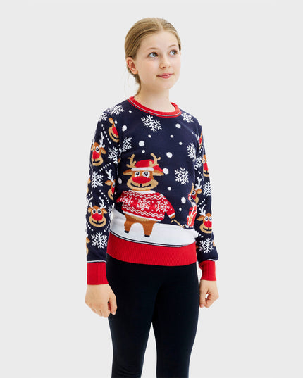 Kids' Christmas Sweater - Bringing Christmas Gifts