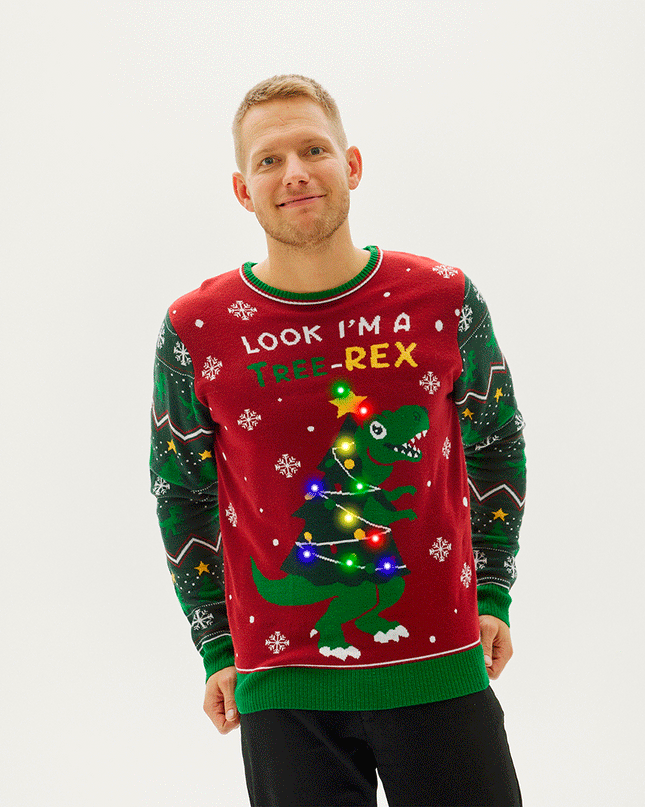 REX Tree Christmas Sweater for Men