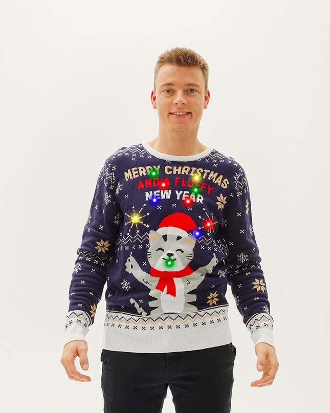 Merry Christmas and a Fluffy New Year Sweater for Men