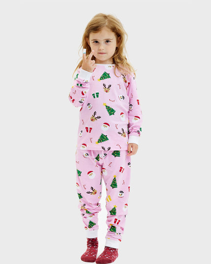 Pinkish Christmas Pajamas for Kids - Year-Round Comfort
