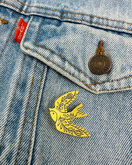 Brooch - Swallow | Family Pajama Accessories for Christmas