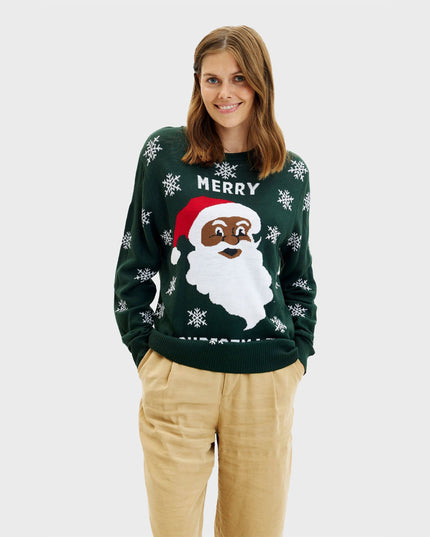 Merry Christmas Santa Sweater for Women