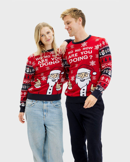 Ho Ho How You Doin' Christmas Sweater - Men