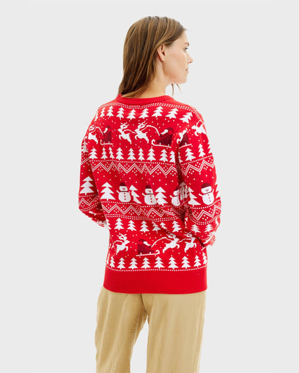 Stylish Red Christmas Sweater - Men