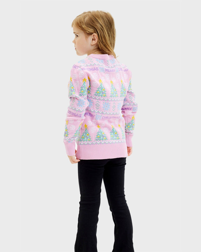 Pink Christmas Sweater for Kids