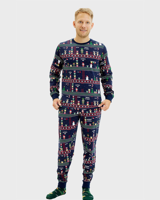Vintage Gamer Christmas Pajamas for Men