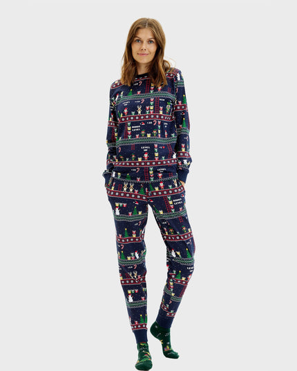 Vintage Gamer Christmas Pajamas for Women