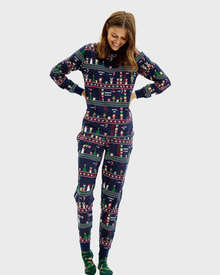 Vintage Gamer Christmas Pajamas for Women