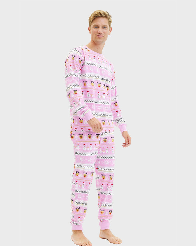 Ultimate Pink Christmas Pajamas for Men