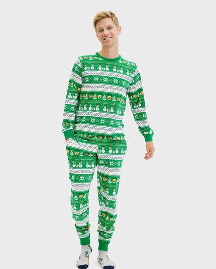 Mænds ultimative grønne julepyjamas