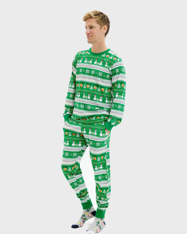 Ultimate Green Christmas Pajamas for Men