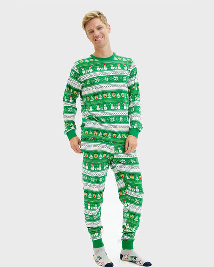 Ultimate Green Christmas Pajamas for Men