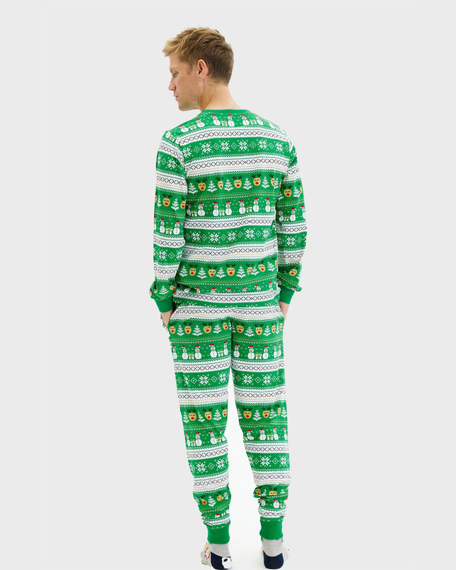 Ultimate Green Christmas Pajamas for Men