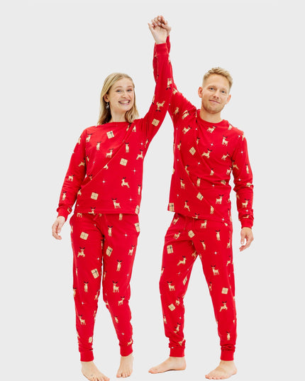 Elegant Red Christmas Pajamas - Women