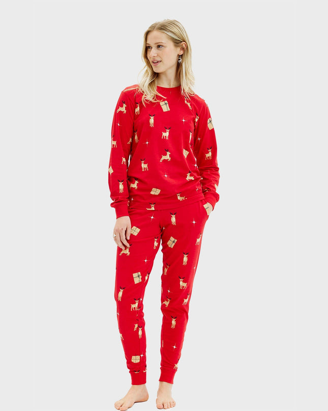 Elegant Red Christmas Pajamas - Women
