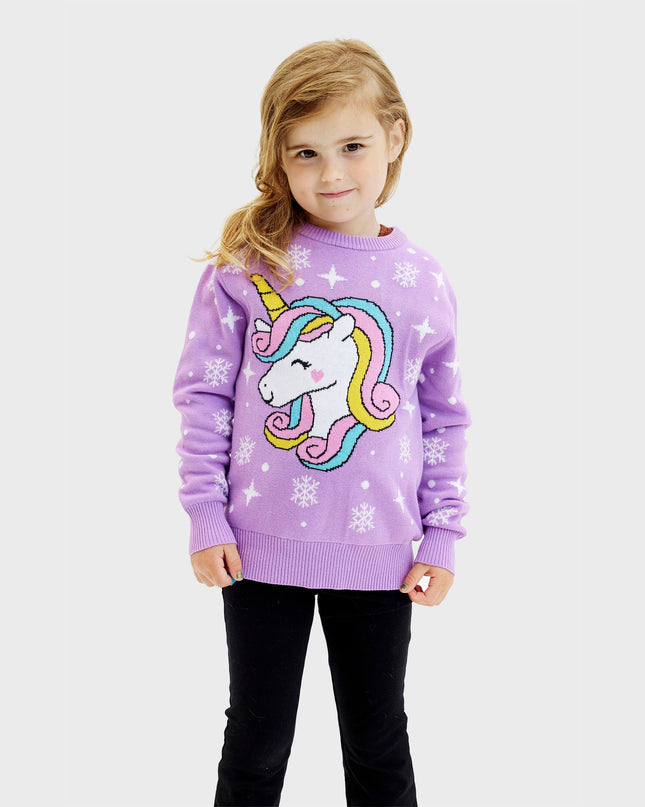 Unicorn Christmas Sweater for Kids